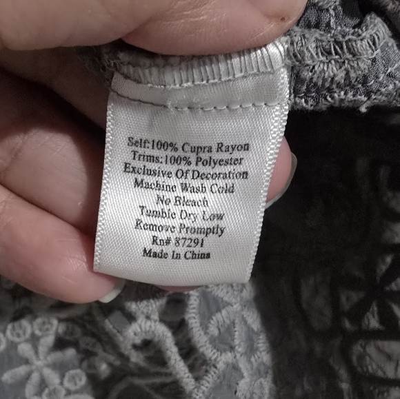 Johnny Was Embroidered‎ Blouse Grey Size XS - Picture 8 of 8